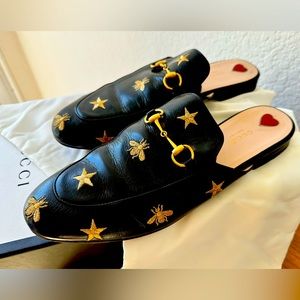 Gucci Leather Slippers/Loafers Women Size 11 US